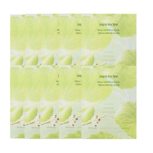 Papa Recipe - Real Centella Cica Cream Repair Mask - 10pcs