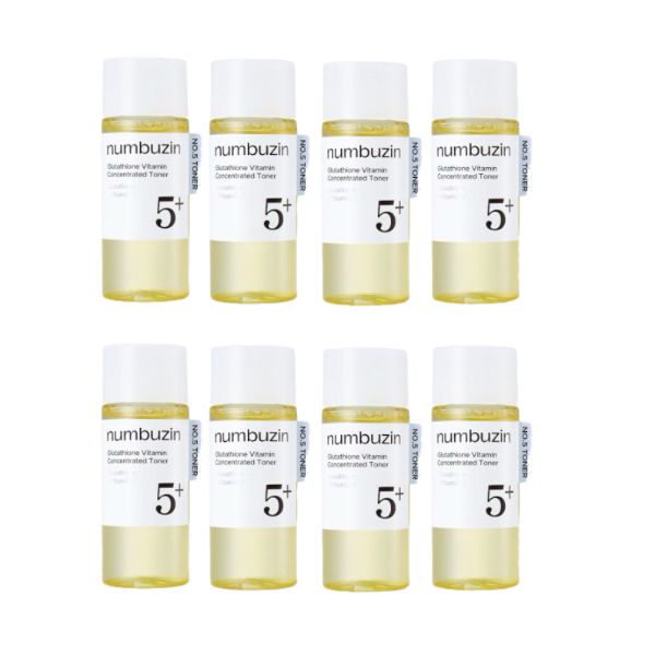 numbuzin - No.5+ Glutathione Vitamin Concentrated Toner - 30ml (8ea) Set