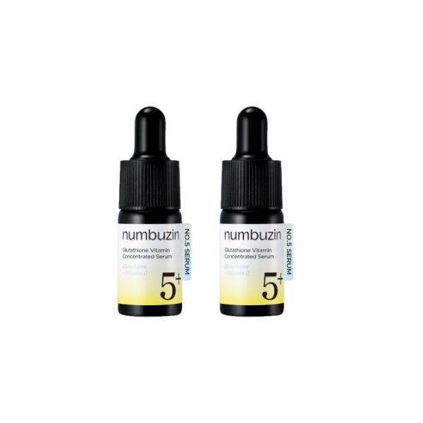 numbuzin - No.5+ Glutathione Vitamin Concentrated Serum - 10ml DUO Set