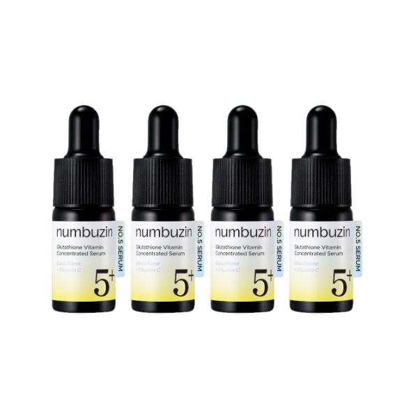 numbuzin - No.5+ Glutathione Vitamin Concentrated Serum - 10ml (4ea) Set