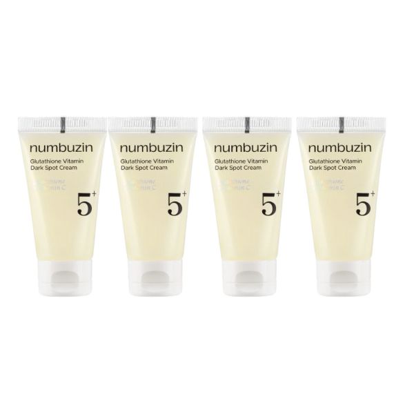 numbuzin - No.5+ Glutathione Vitamin Dark Spot Cream - 15ml (4ea) Set