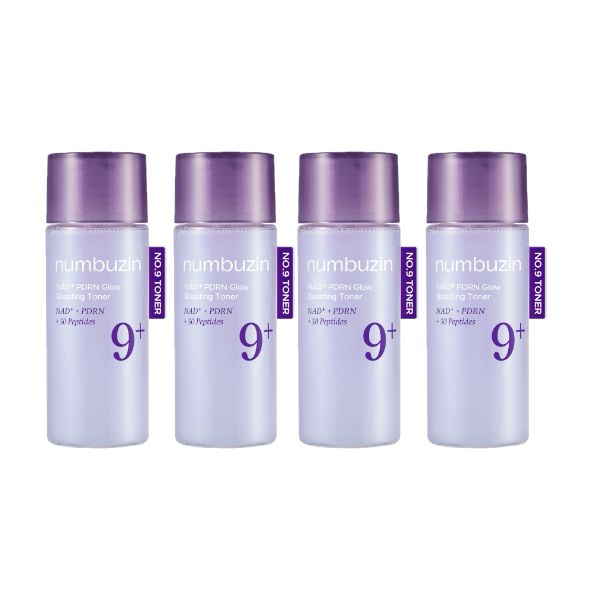 numbuzin - No.9 NAD+ PDRN Glow Boosting Toner - 30ml (4ea) Set