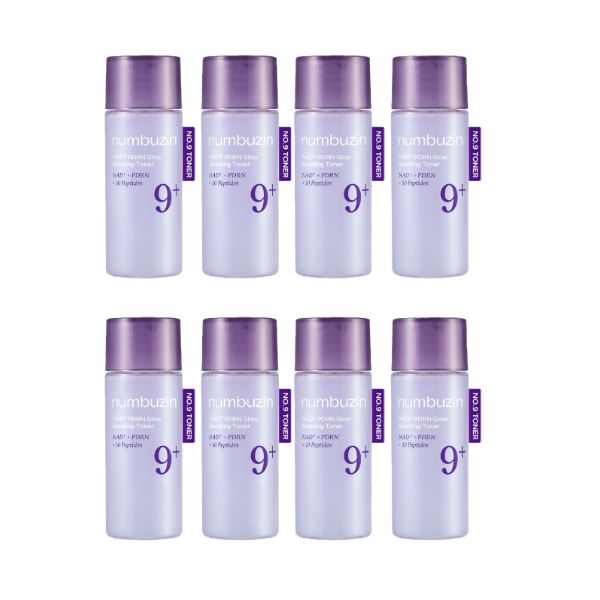 numbuzin - No.9 NAD+ PDRN Glow Boosting Toner - 30ml (8ea) Set